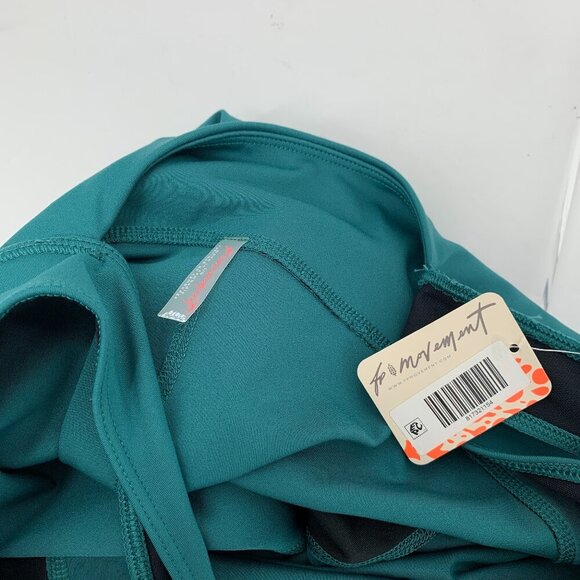 FP Free People Movement Back it up active one piece jumpsuit green cutout yoga L - Picture 5 of 6